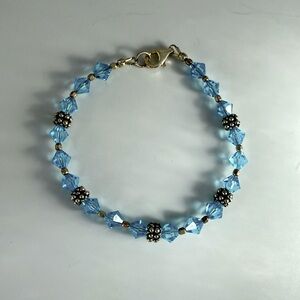 Swarovski and Sterling silver bracelet